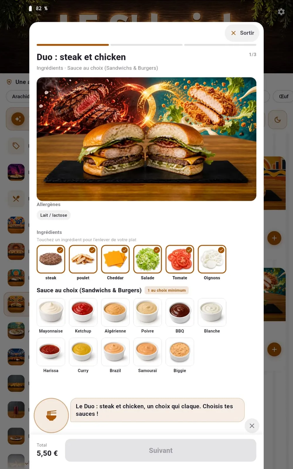 Interface de commande FastSnack développée par Anjoy-IT