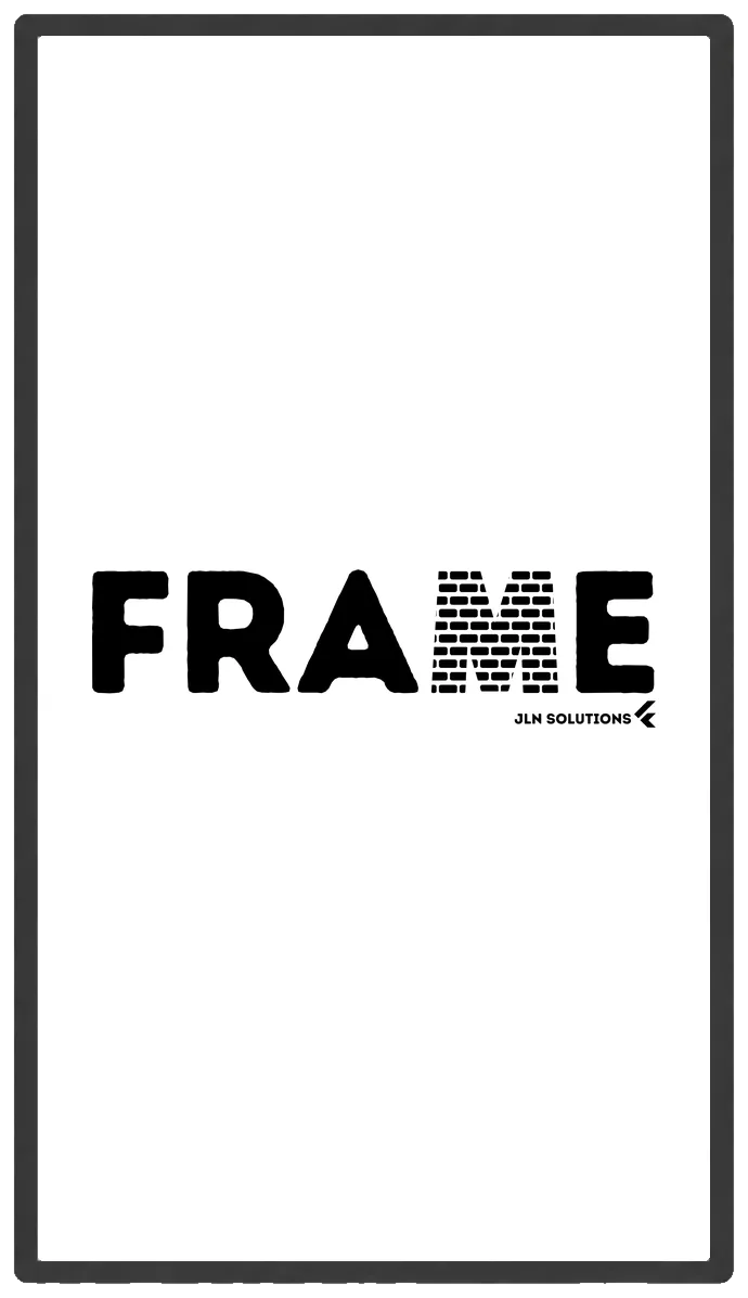 FRAME, écran mural et comptoir